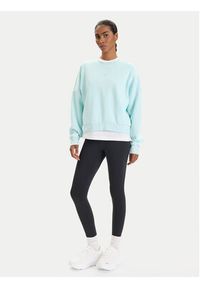 Adidas - adidas Bluza Essentials Small Logo Feelcozy JV7300 Zielony Loose Fit. Kolor: zielony. Materiał: bawełna #4