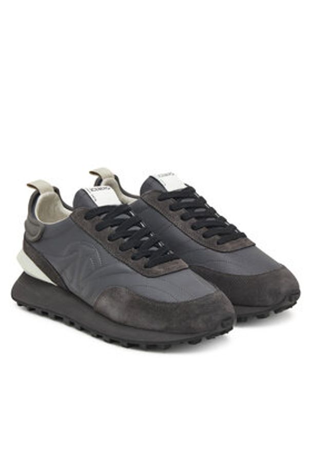Iceberg Sneakersy IU1810 Szary. Kolor: szary. Materiał: skóra