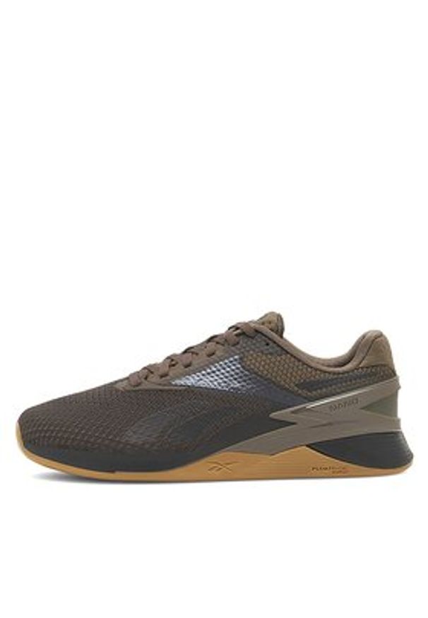 Reebok Sneakersy 100033785-W Brązowy. Kolor: brązowy. Materiał: mesh, materiał