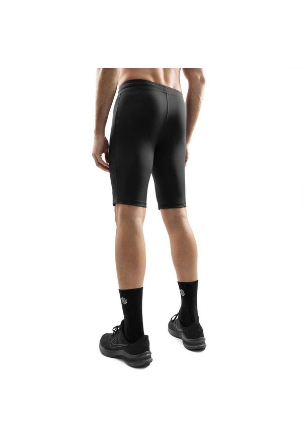 SIROKO - Męskie treningowe legginsy kolarki Fitness Siroko Press. Kolor: czarny. Materiał: materiał. Długość: krótkie. Sezon: lato. Sport: fitness