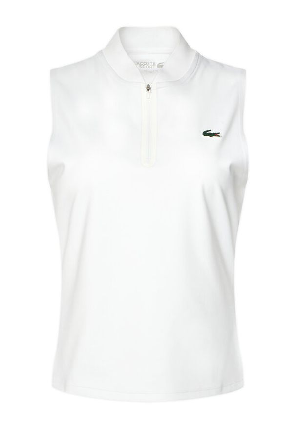 Lacoste Top PF0202 Biały Regular Fit. Kolor: biały. Materiał: syntetyk