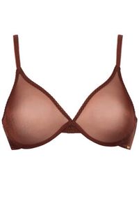 Gossard Biustonosz z fiszbiną Glossies Sheer Moulded 6271 Brązowy. Kolor: brązowy. Materiał: syntetyk