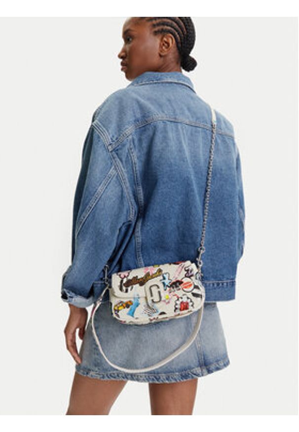 MARC JACOBS - Marc Jacobs Torebka The Sticker Clover Shoulder Bag 2S5HSH027H02 Biały. Kolor: biały. Materiał: skórzane