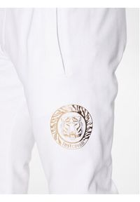 Just Cavalli Spodnie dresowe 74OBAF03 Biały Regular Fit. Kolor: biały. Materiał: dresówka, bawełna #4