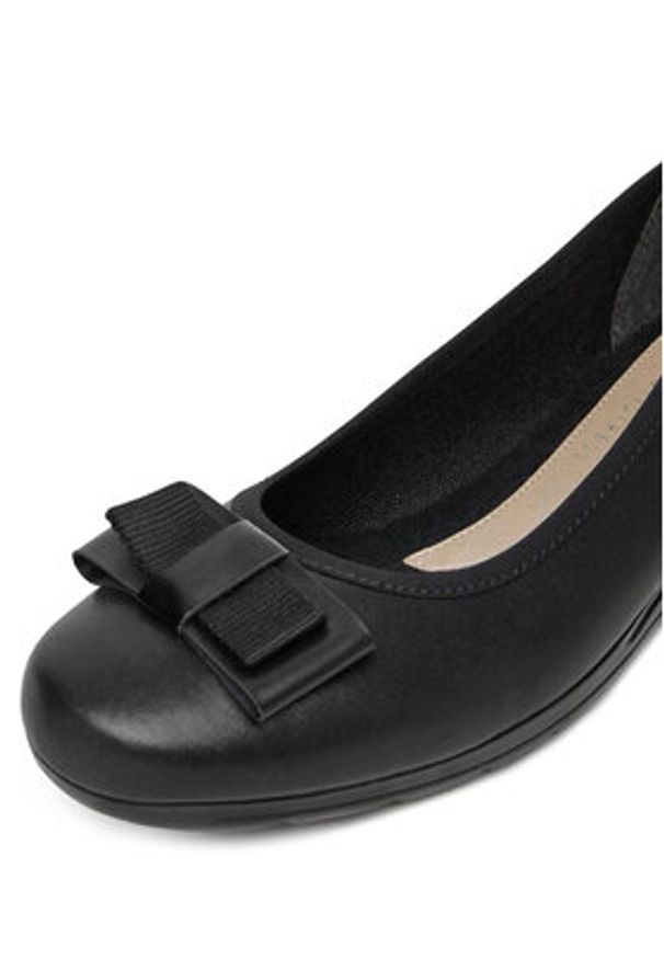 Rieker Półbuty L9366-00 Czarny. Kolor: czarny. Materiał: skóra