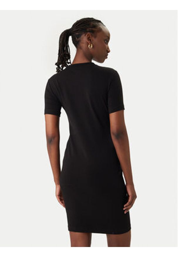 Versace Jeans Couture Sukienka codzienna 80HAOE01 CJ02E Czarny Slim Fit. Okazja: na co dzień. Kolor: czarny. Materiał: bawełna. Typ sukienki: proste. Styl: casual