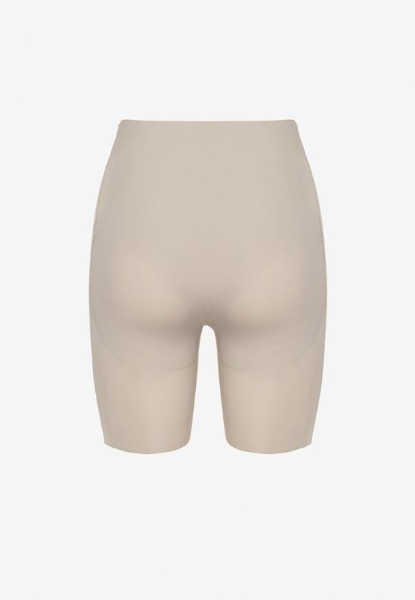 Born2be - Jasnoszare Elastyczne Modelujące Majtki Push-Up z Wysokim Stanem Esubia. Stan: podwyższony. Kolor: szary. Wzór: gładki