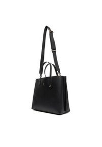 TOMMY HILFIGER - Tommy Hilfiger Torebka Th Distinct Satchel AW0AW17463 Czarny. Kolor: czarny. Materiał: skórzane #4