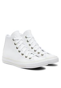 Converse Trampki Chuck Taylor All Star Leather A08583C Biały. Kolor: biały. Materiał: skóra