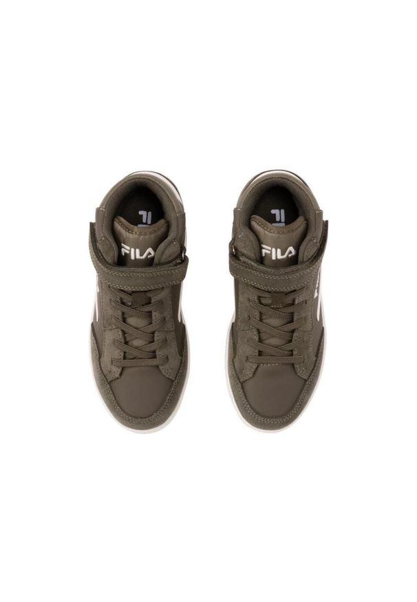 Buty do chodzenia dla dzieci Fila Crew Velcro Mid wysokie. Kolor: zielony. Sport: turystyka piesza
