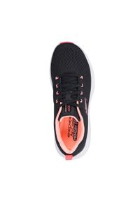 skechers - Buty do chodzenia damskie Skechers 150024WBC. Kolor: czarny, różowy, wielokolorowy. Materiał: tkanina, materiał. Szerokość cholewki: normalna. Sport: turystyka piesza