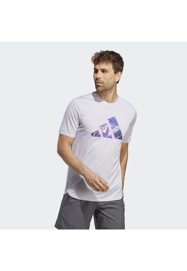 Adidas - Designed for Movement HIIT Training Tee. Kolor: wielokolorowy, czarny, szary