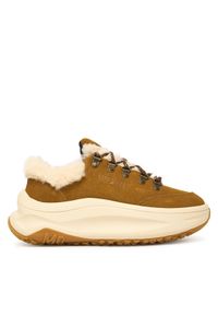 Moon Boot Sneakersy Moon247 City Shearling 80D2490040 Brązowy. Kolor: brązowy. Materiał: zamsz, skóra