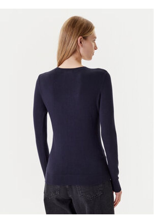 Guess Sweter W5YR23 Z2NQ2 Granatowy Regular Fit. Kolor: niebieski. Materiał: wiskoza