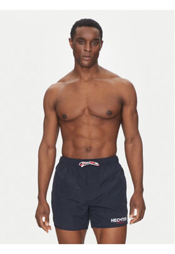 Hechter Paris Szorty kąpielowe 26670 151327 Granatowy Regular Fit. Kolor: niebieski. Materiał: syntetyk