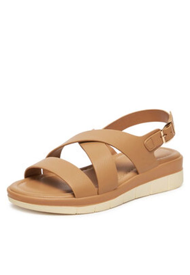 Clara Barson Sandały K25SS00628 Beżowy. Kolor: beżowy. Materiał: materiał, syntetyk