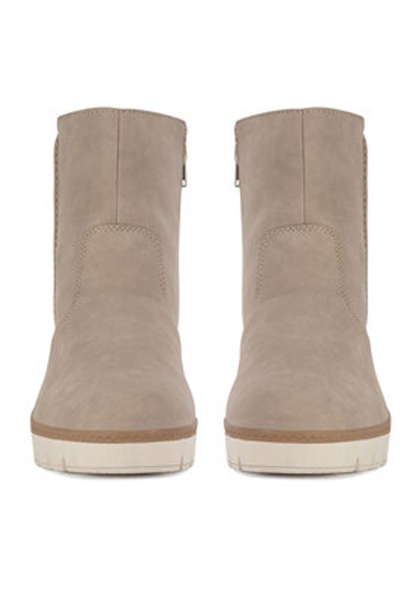 Rieker Botki Y5065-64 Beżowy. Kolor: beżowy. Materiał: materiał