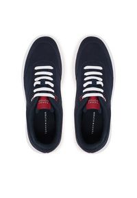 TOMMY HILFIGER - Tommy Hilfiger Sneakersy Th Modern Lightcup Knit FM0FM05886 Granatowy. Kolor: niebieski. Materiał: materiał #4