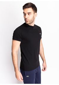 Koszulka męska Lacoste T-Shirt (TH6709-031). Typ kołnierza: polo. Kolor: czarny. Materiał: dzianina. Długość: krótkie. Sezon: lato. Sport: bieganie #2