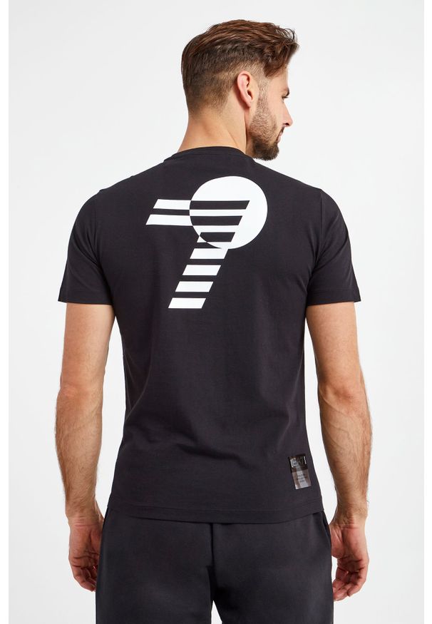 EA7 Emporio Armani - T-SHIRT EA7 EMPORIO ARMANI. Wzór: aplikacja, nadruk
