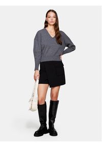 Sisley Sweter 1044M400T Szary Regular Fit. Kolor: szary. Materiał: wełna #6