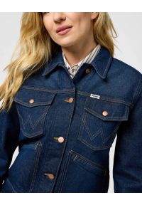 Wrangler - DAMSKA KURTKA JEANSOWA WRANGLER HERITAGE JACKET WHIRLPOOL 112373035. Materiał: jeans #3
