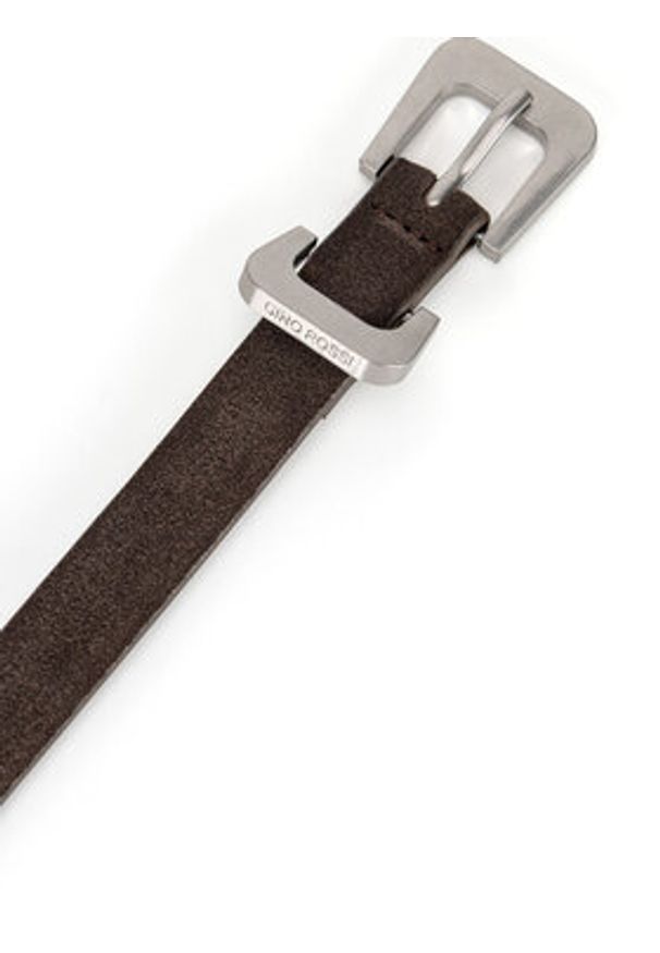 Gino Rossi Pasek Damski BLYL24003-1 Brązowy. Kolor: brązowy. Materiał: skóra, zamsz