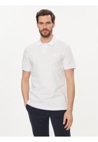 BOSS - Boss Polo Passenger 50507803 Biały Slim Fit. Typ kołnierza: polo. Kolor: biały. Materiał: bawełna