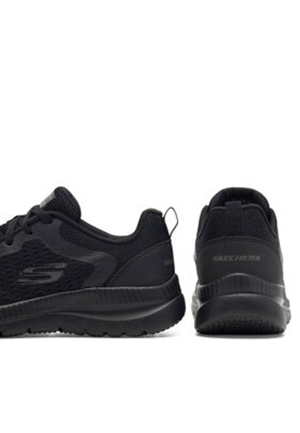 skechers - Skechers Sneakersy 12607 BBK Czarny. Kolor: czarny. Materiał: materiał