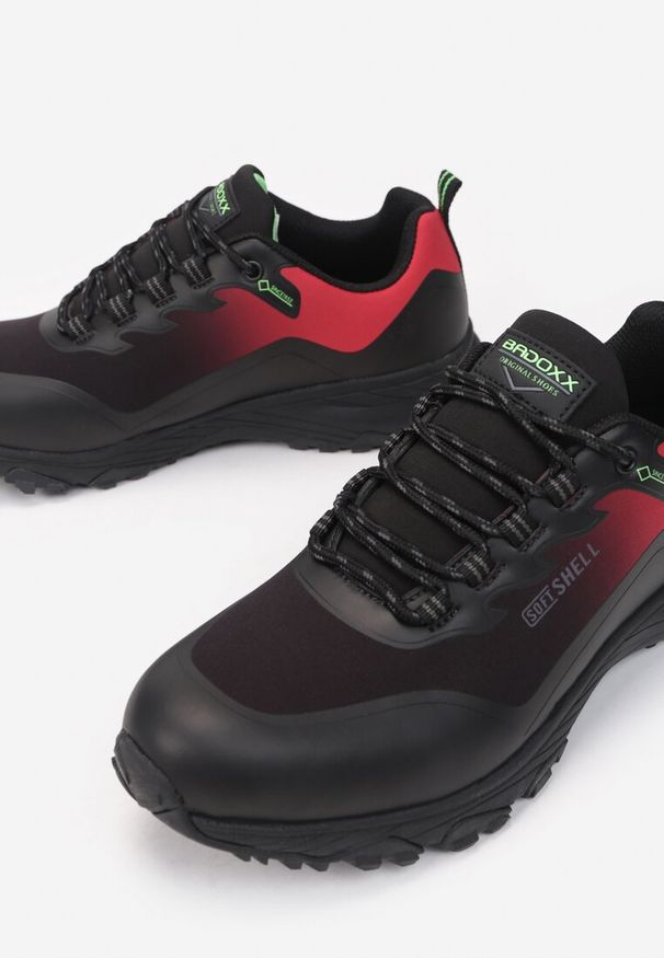 Born2be - Czarno-Zielone Buty Sportowe Telape. Wysokość cholewki: przed kostkę. Kolor: czarny. Materiał: materiał, guma. Szerokość cholewki: normalna. Wzór: aplikacja. Sezon: lato