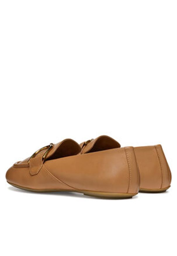 Geox Loafersy D Palmaria D45MUJ 000TU C5000 Beżowy. Kolor: beżowy. Materiał: zamsz, skóra