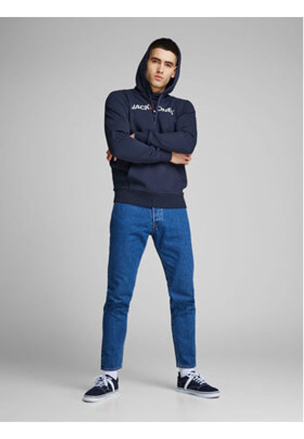 Jack & Jones - Jack&Jones Bluza Corp Old Logo 12137054 Granatowy Regular Fit. Kolor: niebieski. Materiał: bawełna, syntetyk