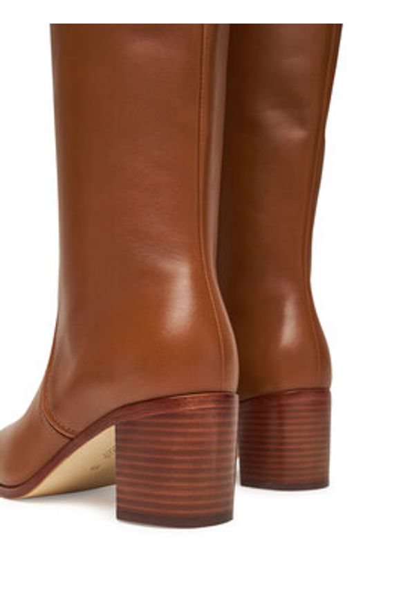 Lauren Ralph Lauren - LAUREN RALPH LAUREN Kozaki Charly Bo Tal 802974388001 Brązowy. Kolor: brązowy. Materiał: skóra