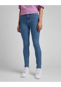 Lee - LEE IVY DAMSKIE SPODNIE JEANSOWE LIGHT WASH L32EFAMR 112320158