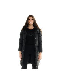 LEONE 1947 APPAREL - Damska kurtka puchowa z kapturem Leone Blackout. Typ kołnierza: kaptur. Kolor: czarny. Materiał: nylon. Sport: turystyka piesza
