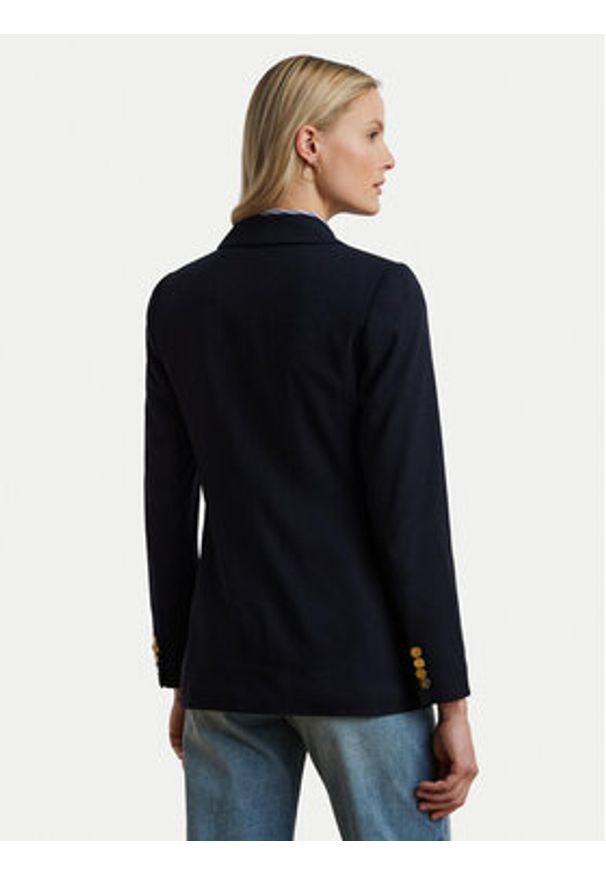 Lauren Ralph Lauren - LAUREN RALPH LAUREN Marynarka 200911071001 Granatowy Straight Fit. Kolor: niebieski. Materiał: wełna