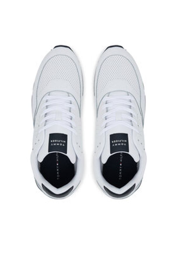 TOMMY HILFIGER - Tommy Hilfiger Sneakersy New Runner Eva Ess FM0FM05512 Biały. Kolor: biały. Materiał: skóra