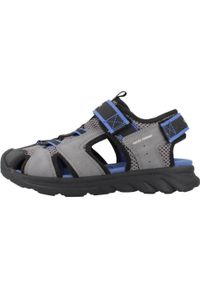 Geox - Sandały GEOX SANDAL AIRADYUM F Szary. Kolor: szary. Materiał: syntetyk, tkanina. Sezon: lato