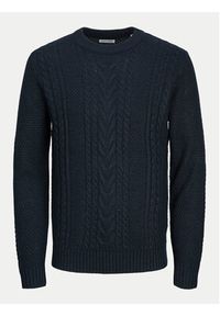 Jack & Jones Sweter Craig 12258480 Granatowy Regular Fit. Kolor: niebieski. Materiał: syntetyk