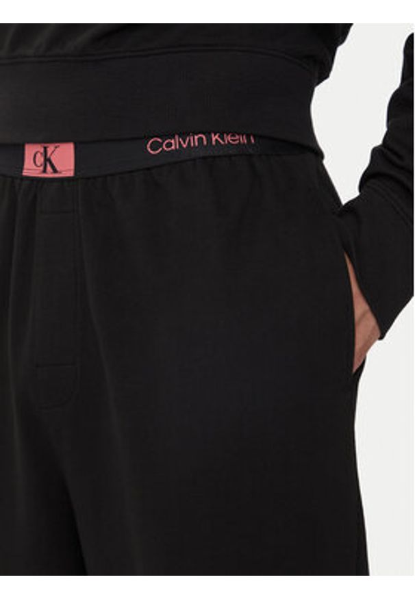 Calvin Klein Underwear Spodnie piżamowe 000NM2393E Czarny Regular Fit. Kolor: czarny. Materiał: bawełna