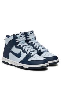 Nike Sneakersy Dunk High (GS) DB2179 008 Biały. Kolor: biały. Materiał: skóra #5