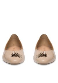 Sergio Bardi Baleriny RST-D1064-02SB Beżowy. Kolor: beżowy. Materiał: lakier, skóra #2