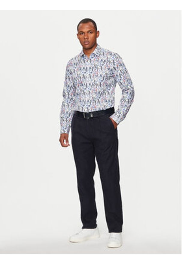 JOOP! Koszula 200Pitty 30041410 Beżowy Slim Fit. Kolor: beżowy. Materiał: bawełna