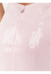 ROTATE Spódnica ołówkowa Sequin 1111781814 Różowy Slim Fit. Kolor: różowy. Materiał: syntetyk #3