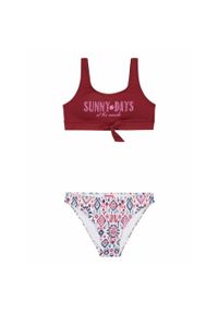 Dziewczęcy dwuczęściowy kostium kąpielowy Protest Prtnaomo. Kolor: czerwony, różowy, wielokolorowy #1