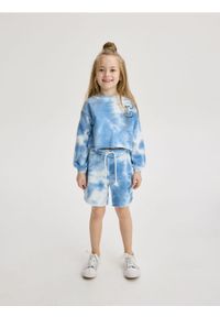 Reserved - Bluza z efektem tie dye - wielobarwny. Materiał: bawełna, dzianina. Długość: krótkie