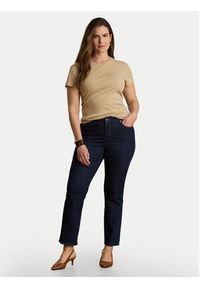 Lauren Ralph Lauren - LAUREN RALPH LAUREN T-Shirt Alli 200807563053 Beżowy Regular Fit. Kolor: beżowy. Materiał: bawełna #5
