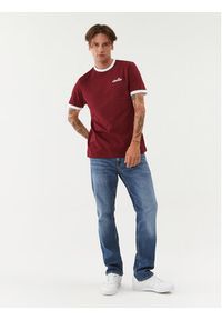 Ellesse T-Shirt SHL10164 Bordowy Regular Fit. Kolor: czerwony. Materiał: bawełna #4