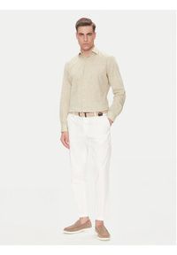 Pierre Cardin Koszula C6 41017.0451 Beżowy Modern Fit. Kolor: beżowy. Materiał: bawełna