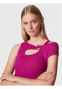 Pinko Sukienka dzianinowa Ace 1G17TZ Y7VP Fioletowy Slim Fit. Kolor: fioletowy. Materiał: wiskoza, dzianina #3